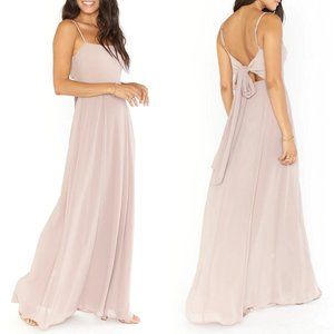 Show Me Your MuMu Tan Pink Sundress Sleeveless Spaghetti Strap